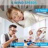 45/52" 35W Nordic Ceiling Fan 6 Wind Speeds Adjustable Home Restaurant Ceiling Fan DC Motor Low Noise Electric Fan