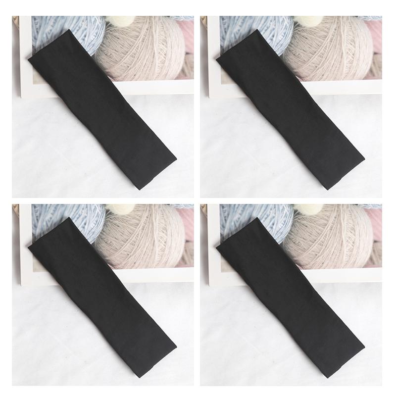 4Pcs Cotton Simple Elastic Hairbands Fashion Women Solid Color Wash Face Make-up Hair Band Vintage Sports Running Yoga Headbands