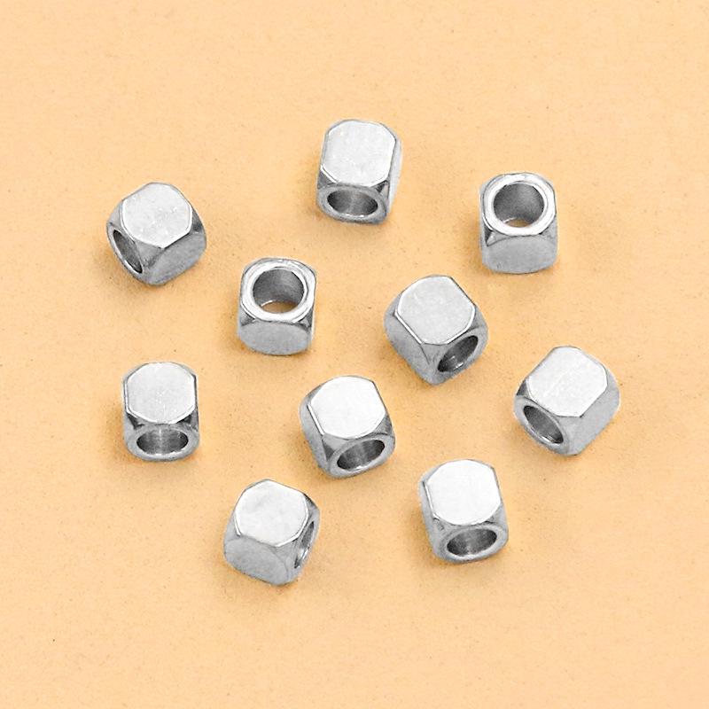 Gold & Stainless Steel Spacer Beads - 2 Colors, 6 Sizes - Rectangular Jewelry Accessories for Necklaces & Bracelets