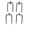 4PCS Heavy Duty Shovel E Track Hook Enclosed Design Multifunctional Steel E Track J Hook for Truck