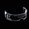 Colorful LED Luminous Glasses Acrylic Futurist Cyberpunk Glasses  Halloween Christmas
