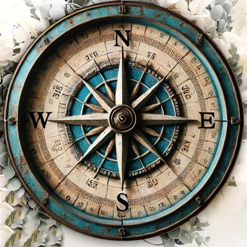 Hexenbesen Halloween Schild, Runde Aluminium Wandplakette 20x20cm