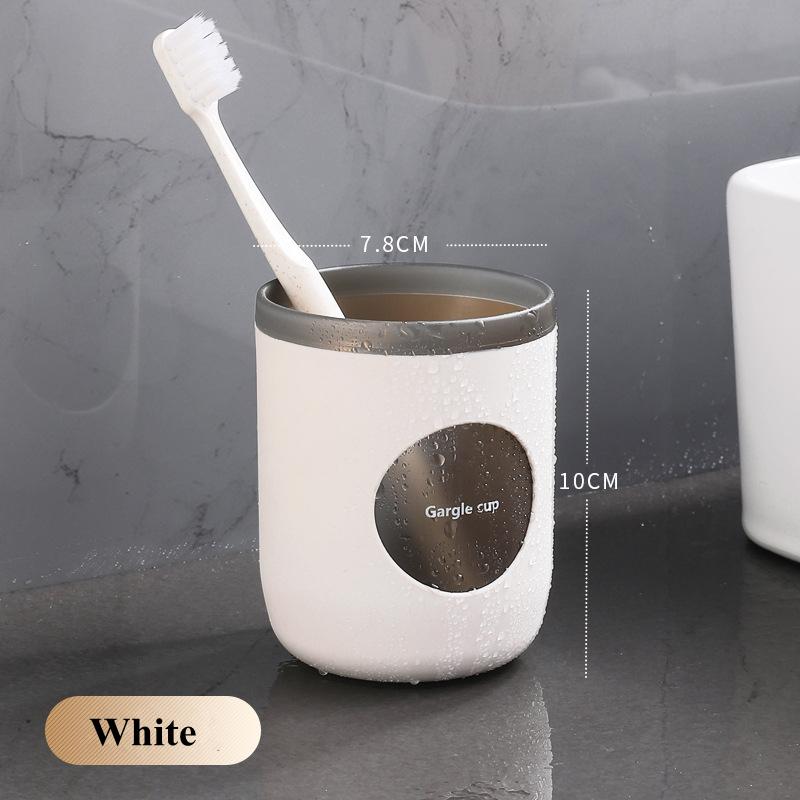 Nordic Plastic Household Toothbrush Cup Storage Holder Couple Portable Travel Mouthwash Cups Water Mug Bathroom Accessories