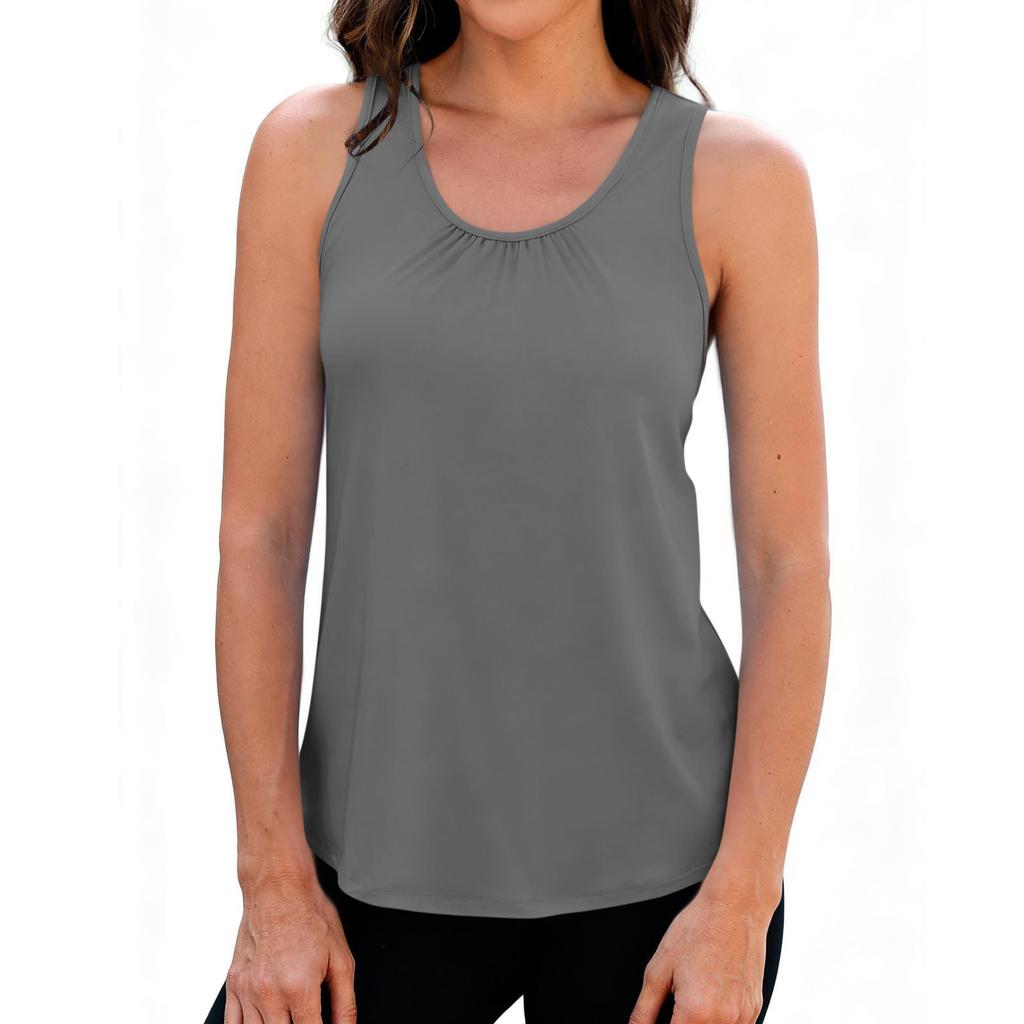 European and American cross-border women's yoga tank quick-dry breathable sports running fitness top sleeveless casual women's wear