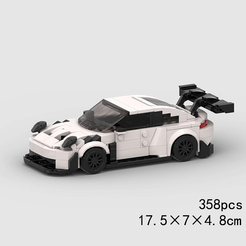 MOC Auto Geschwindigkeit R34 488 Pickup R32 Rennfahrzeug Modellbaustein Super Rennstein Weihnachtsgeschenk Stadt Technisch Rallye Sport