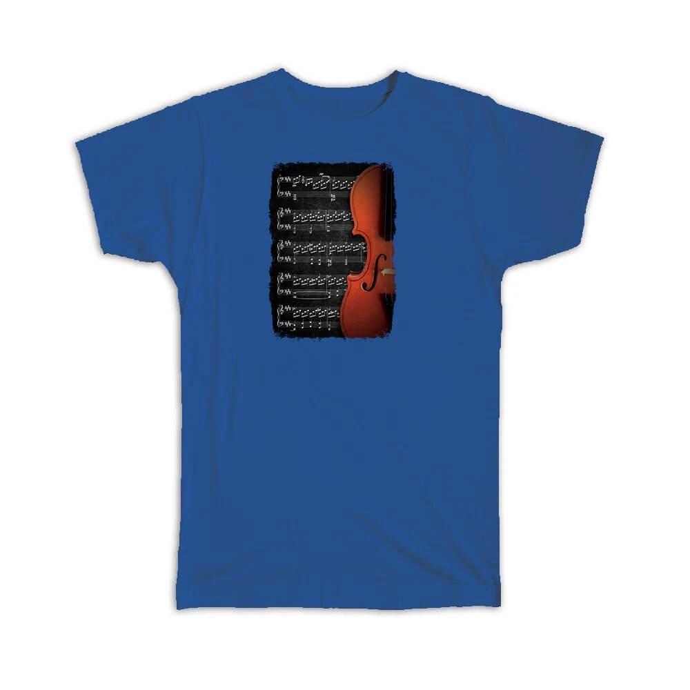 Gift T-Shirt : Violin Music Scale Violinist Musician XL