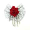 Skeleton Ghost Claw Hair Clip Cloth Halloween Headwear Skeleton Hand Rose Hairpin  Festival Toys
