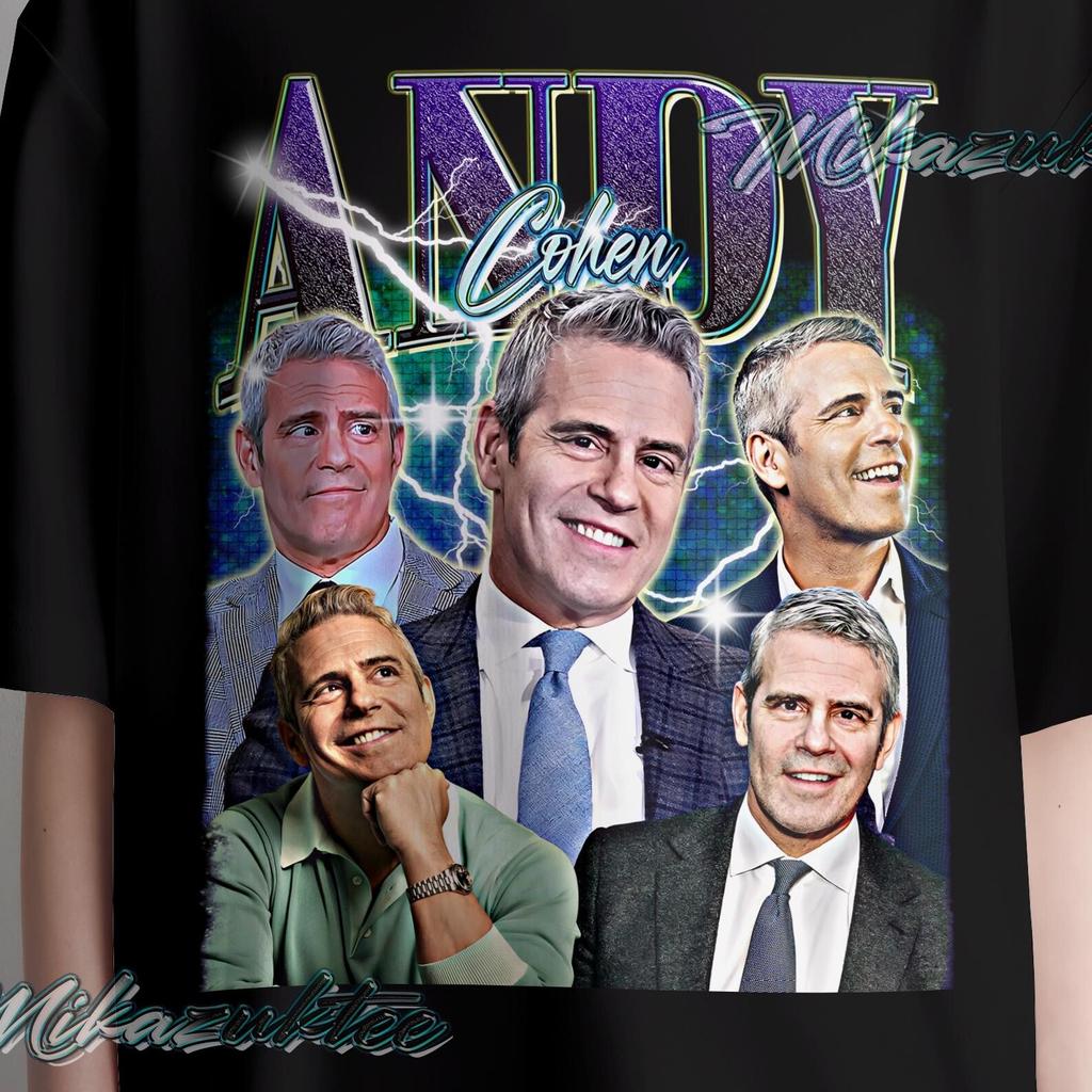 Andy cohen shirt, Vintage style Print Graphic Textured text Design Mens Kids T Shirt