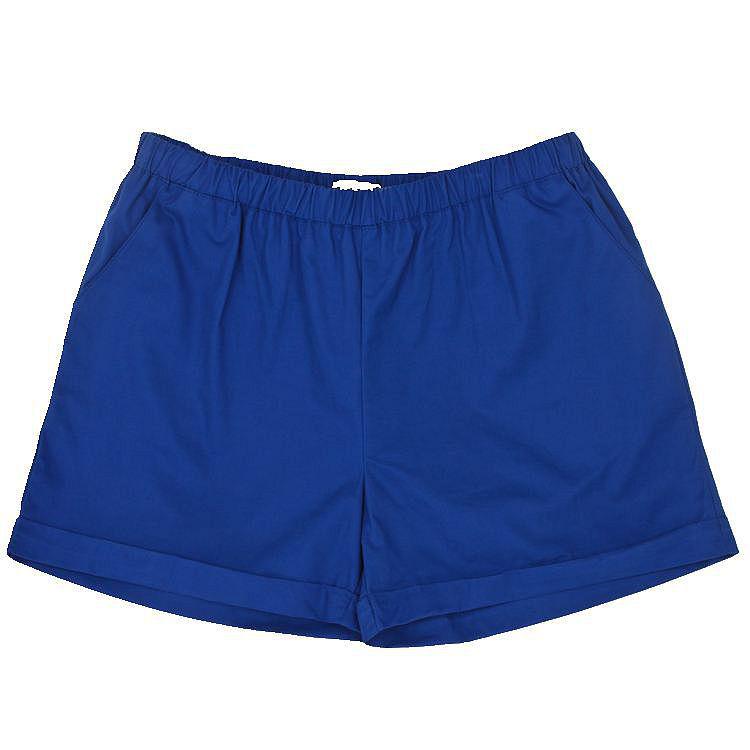 Women's Candy Color Elastic Waist Beach Shorts - Plus Size, Loose Fit, Wide Leg, Summer Home & Sports Cotton Leggings