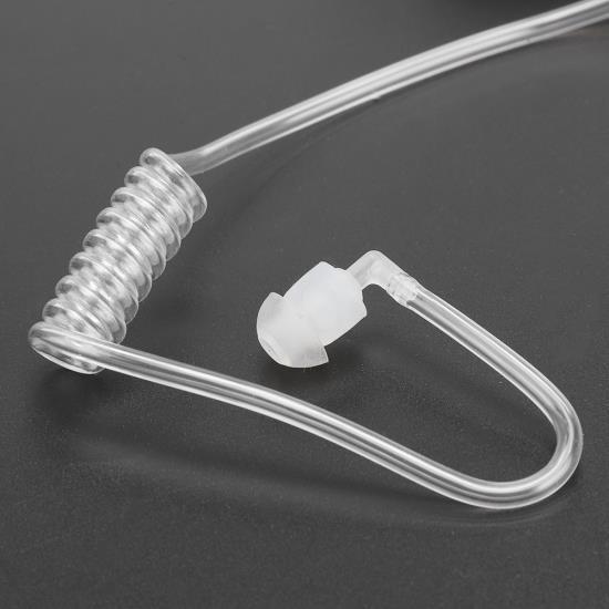 3.5mm Throat Mic Microphone Earphone PTT Adjustable Concealed Air Conduit for Smartphone
