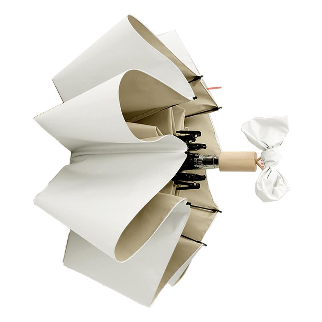 Reseparaply Glassfärg Sol Regnskydd UV-skydd Fällbart Bärbart Paraply för Män