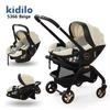 Luxe 3-in-1 Opvouwbare Baby Kinderwagen met Reiswieg en Autostoeltje, Comfort voor Pasgeborenen, Compact en Multifunctioneel