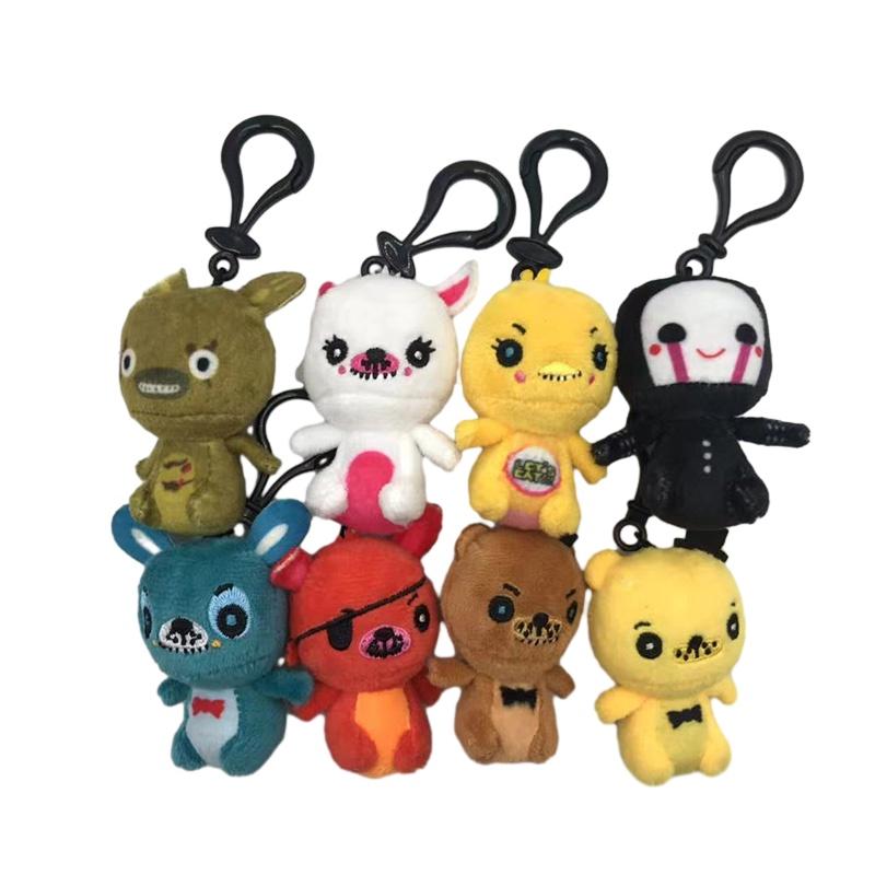 Brinquedo de Pelúcia Fofo Noite de Pizza do Freddy Animal de Pelúcia Macio e Aconchegante para Crianças 10cm de Altura