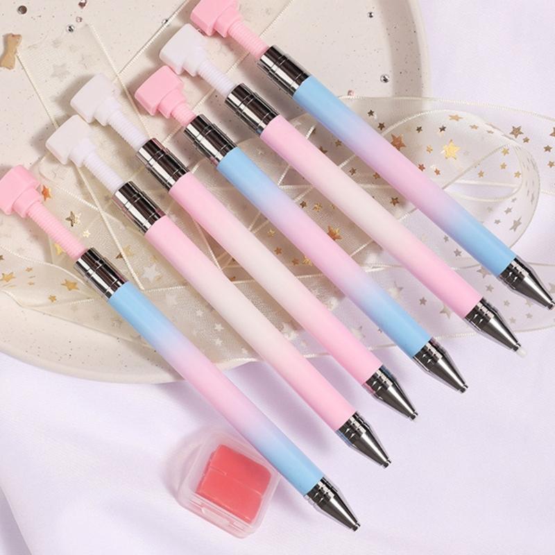 Rotating Nail Art Pen For Glitter Rhinestones With Gradient Wax Tip Perfect For Professional And DIY Manicure