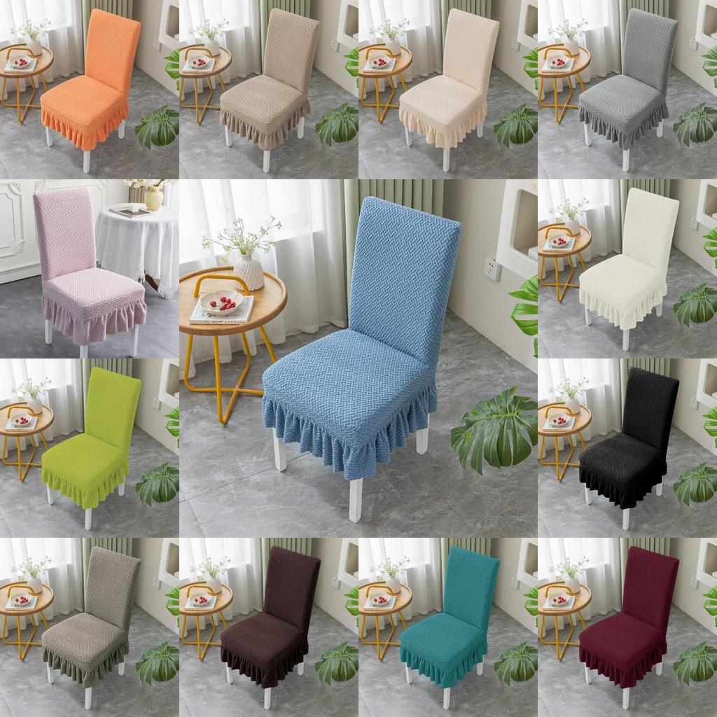 Universal Long Jacquard Chair Cover With Elasticity For Various Chair Shapes