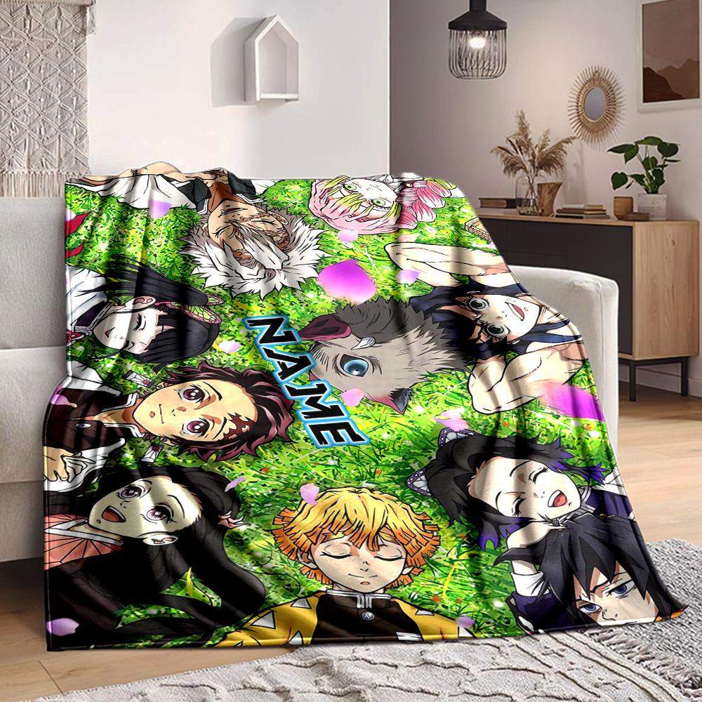 Custom 1pc Name Fiery Storm Blanket, Soft And Comfortable Blanket, Casual Warm, Camping Travel Blanket, Birthday Gift Q91226