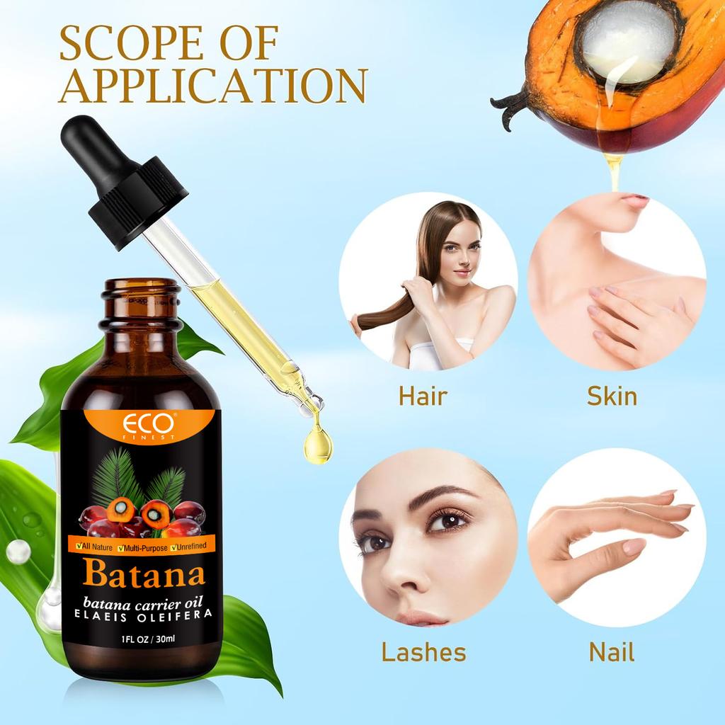 Trattamento Capelli all'Olio di Batana 30ml - Estratto Vegetale Ripara Capelli Danneggiati Anti-Caduta Capelli Olio Nutriente per Capelli Forti e Lisci meno