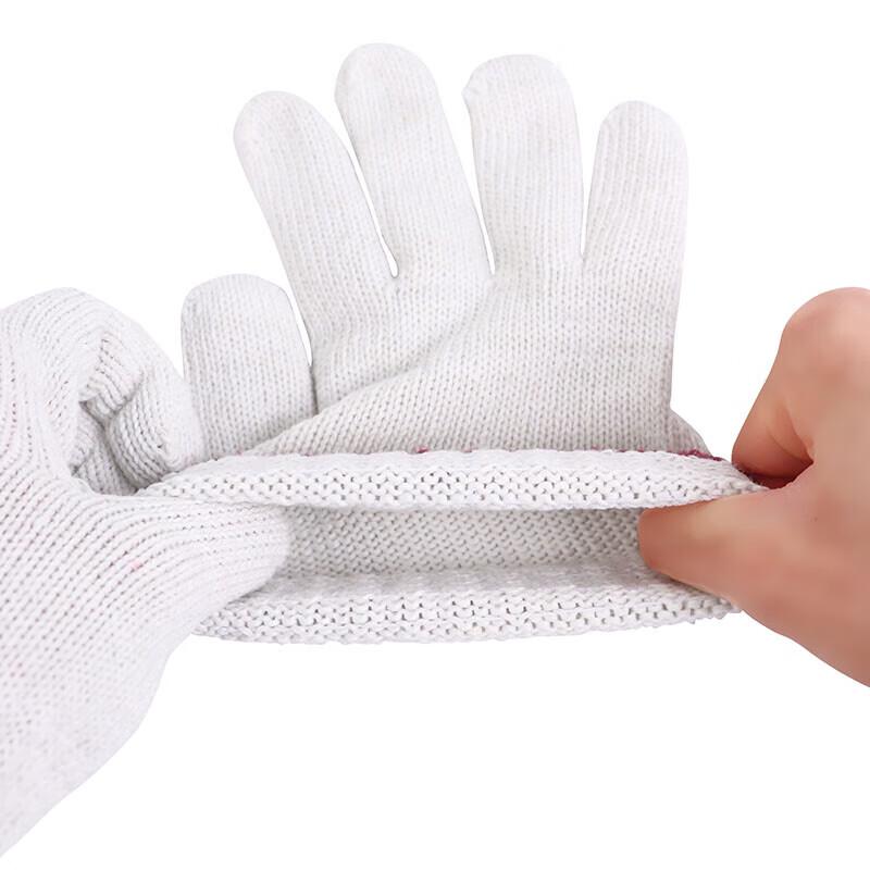 White Cotton Work Gloves