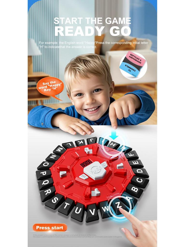 Creative Educational Crazy Letter Board Game for Parent-Child Interactive Play