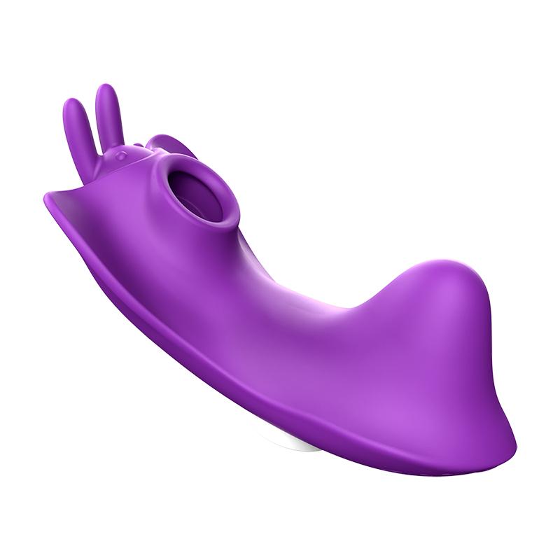 Vibrátor sání motýla Ženy Nositelná přísavka klitorisu Hrudník Tease Poševní stimulátor bodu G klitorisu 2 v 1 erotická hračka pro dospělé Dámské kalhotky