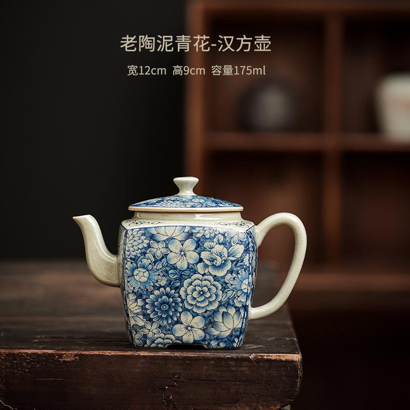Vintage Handmade Blue and White Porcelain Tea Cups Chinese Style Home Cover Bowl Tea Maker Gaiwan Kung Fu Teaware Accessories