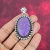 Pendentif Purpurite, Bijou Pendentif en Argent Sterling 925, Bijou Pendentif Fait Main en Pierre Gemme pour le Memorial Day