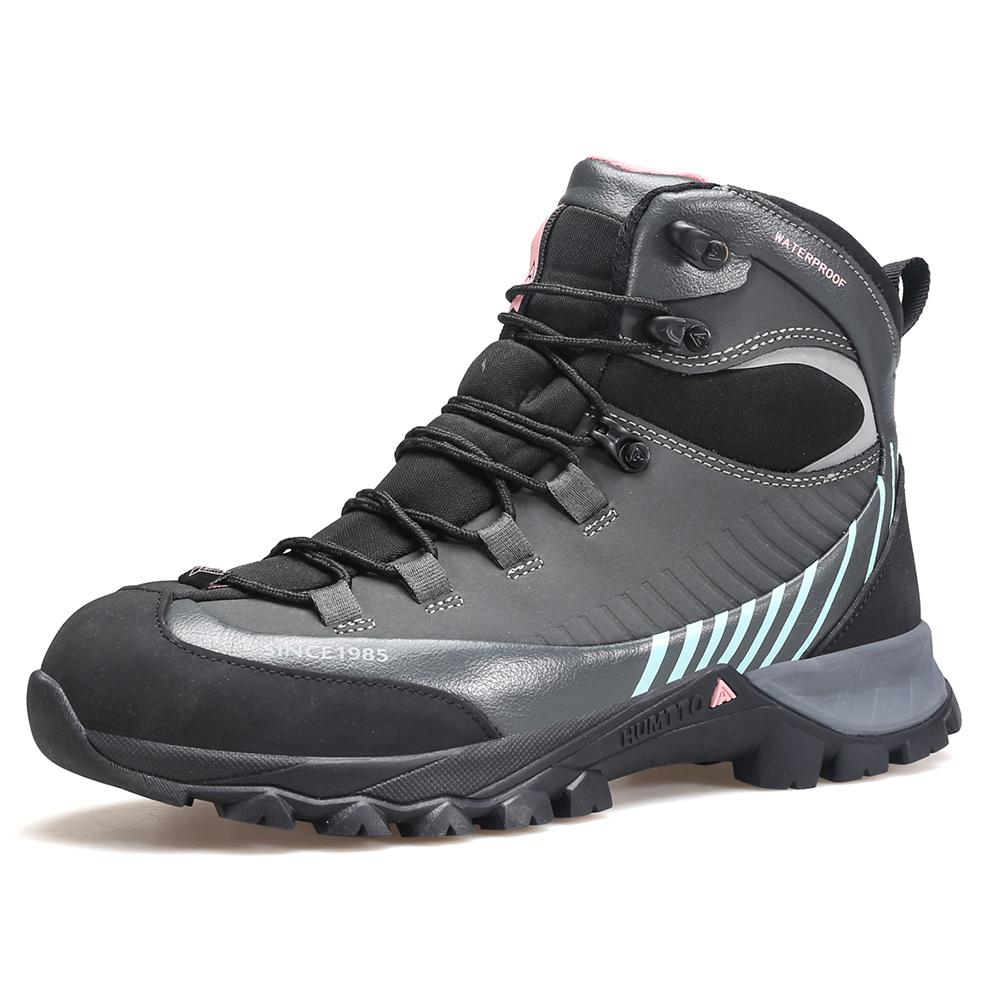 

HUMTTO Водонепроницаемые походные ботинки. Женские зимние рабочие ботильоны на платформе для женщин. Черные уличные кроссовки. Износостойкая тактическая защитная обувь для женщин. 41 темно серый