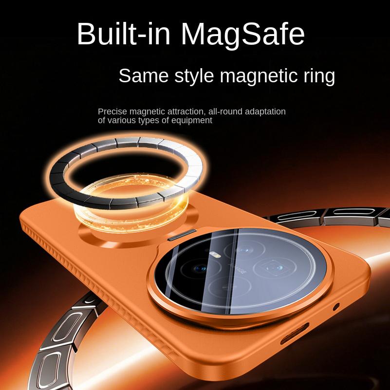 Kratzfeste Rückplatte mit unsichtbarer Kamera-Halterung Hülle Für Honor Magic 8 Pro magic8 mit Magsafe Ring Abdeckung