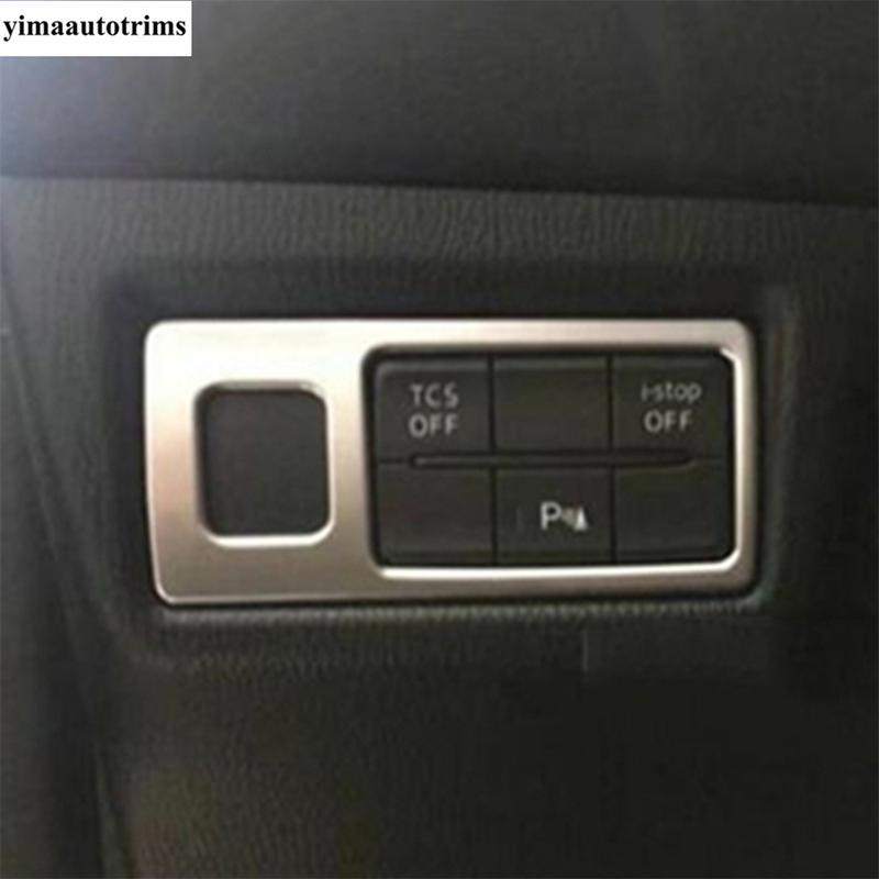 For Mazda CX-5 CX5 2017 - 2024 Head Light Lamp Switch Control Button Frame Cover Trim Matte Interior Accessories
