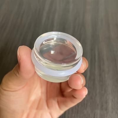 1PC Door Stopper Acrylic Transparent Self Adhesive No Drill Cylinder Design Anti Collision Silicone Silent Door Stop Dodgers