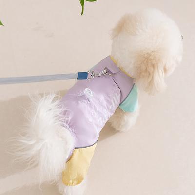 Summer Pet Sunscreen Breathable Teddy Bigbear Small Dog Going Out Splicing Four-legged Jacket Cat Dog Clothes