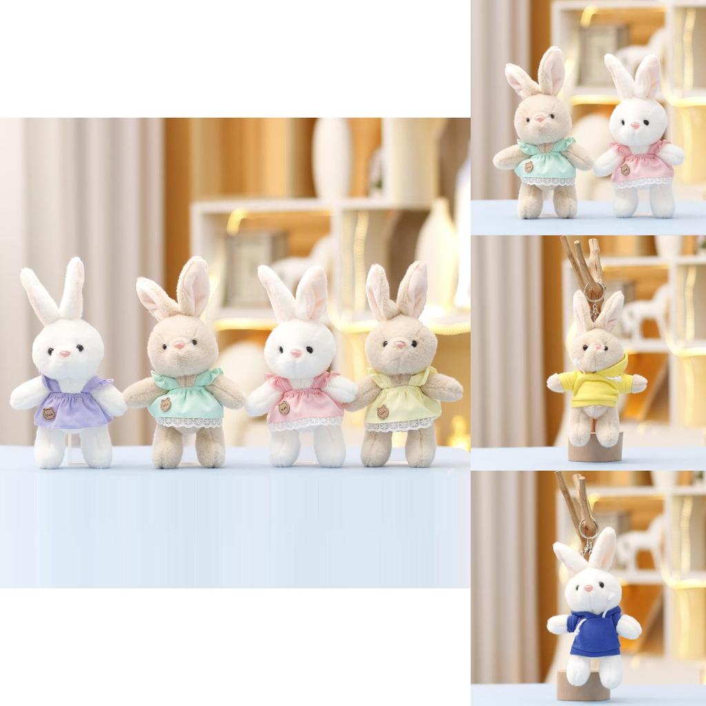 Hettegenser Kanin Plysj Nøkkelring Leke Dukke Søt Gave Til Barn Og Ryggsekkdekorasjon