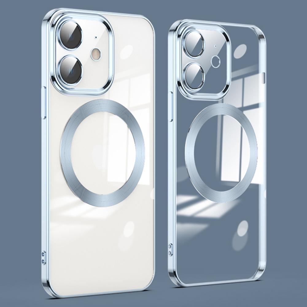 

Для iPhone 11 Чехол для телефона ТПУ Задняя крышка телефона Совместима с MagSafe Baby Blue