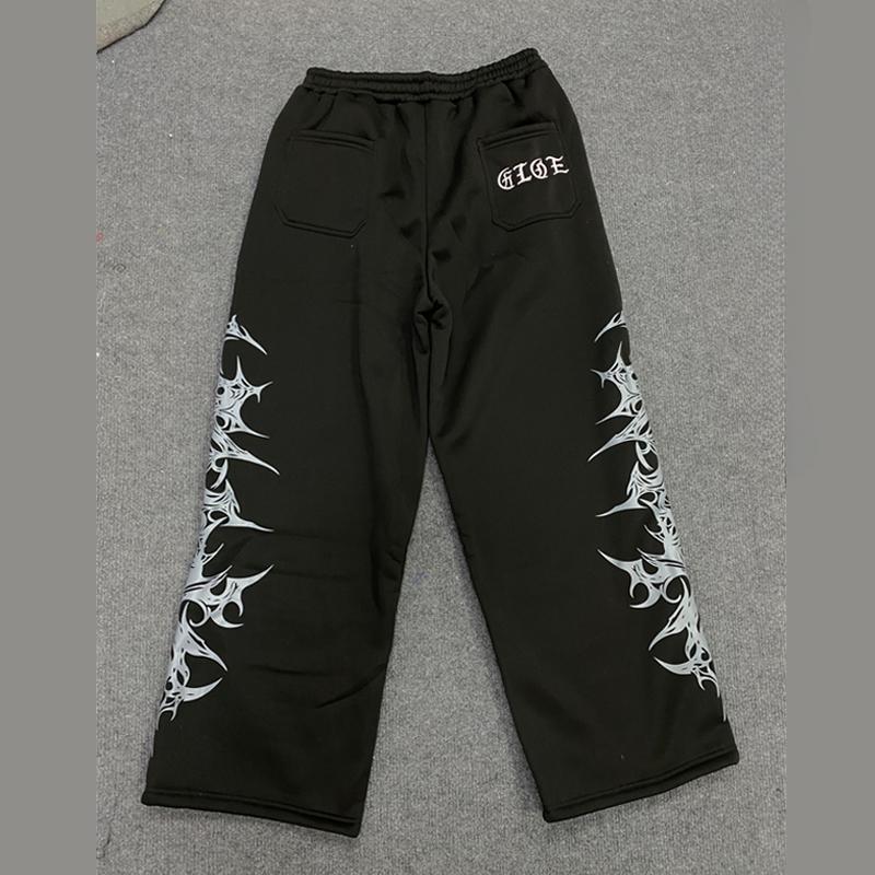 Evropské a americké Y2K ležérní kalhoty s potiskem pro muže a ženy