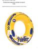 Thickened Adult Swimming Ring with Handles - Double-Layer Inflatable Lifebuoy for Water Activities
