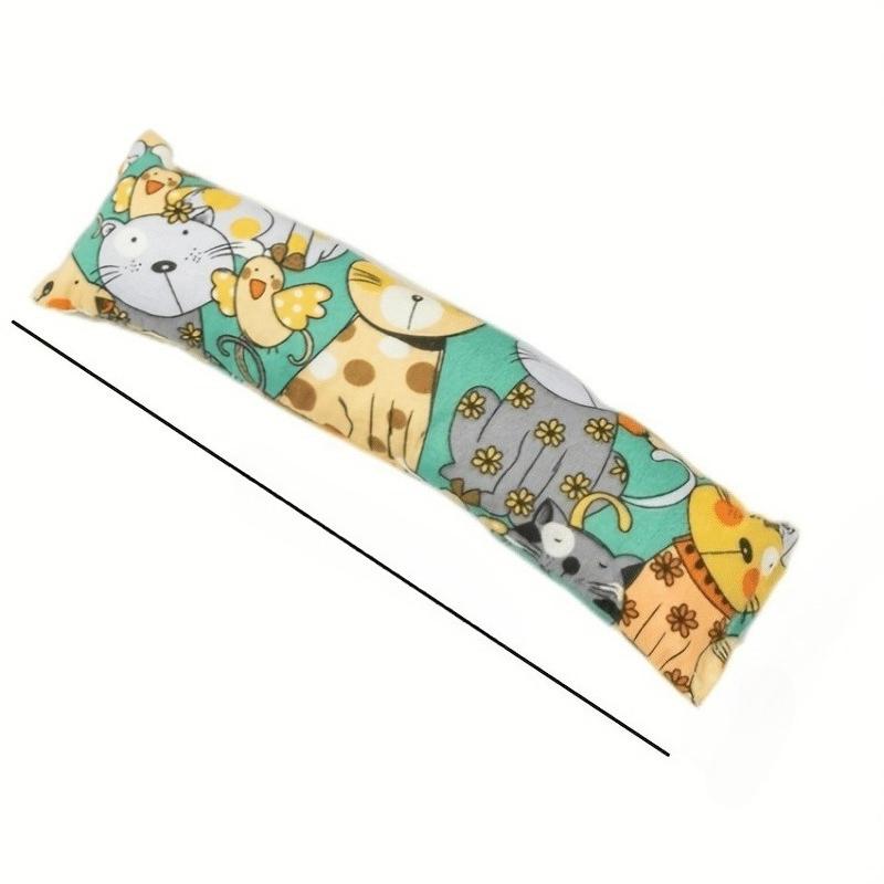 Plush Pillow with Cat Grass Chew Toys - Entertain and Soothe Your Feline Friend.