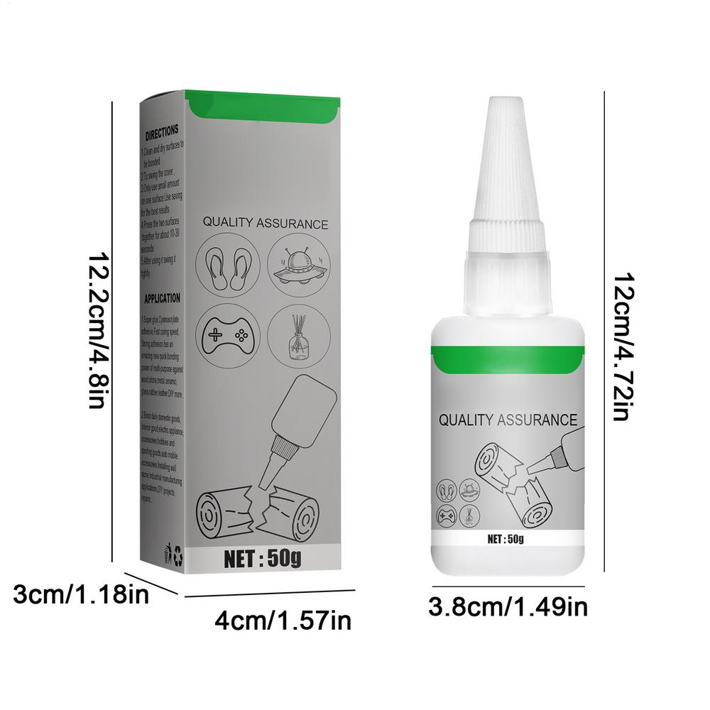 

High-Strength Oily Glue Strong Adhesive 50g Glue All Purpose Fast Repair Glue Quick Curing Glue Available for Fabric Metal Wood