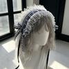 Fashion Lolitas Headbands Soft Durability Lolitas Lace Bows Hair Band With Music Notes for Costume Event