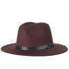 2025 New Fashion Men Fedoras Women's Fashion Jazz Hat Summer Spring Black Woolen Blend Cap Outdoor Casual Hat Adjustable Size