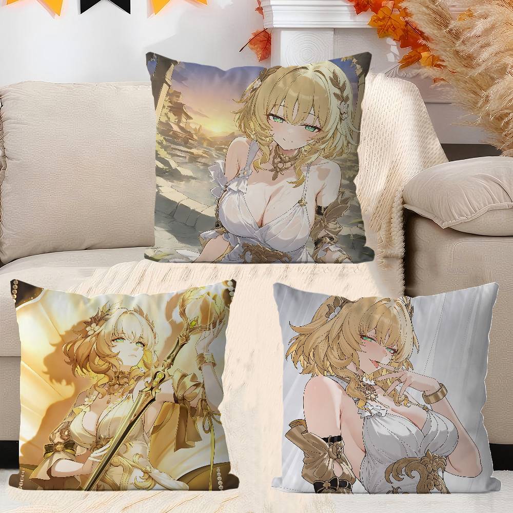 Anime Honkai Star Rail A-AglaeaS Pillow Cushion Cover Pillowcase Living Room Sofa Home Decor Customized