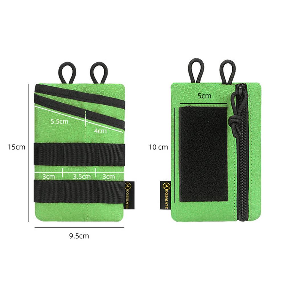 Tragbare Outdoor EDC Werkzeug Aufbewahrungstasche Bauchtasche Taktischer Messer Stift Kreditkartenhalter Geldbörse Mini EDC Tasche für Camping