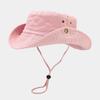 Breathable Cotton Bucket Hat For Outdoor Activity Foldable Sun Protective Unisex Design Fisherman Hat For Women Men