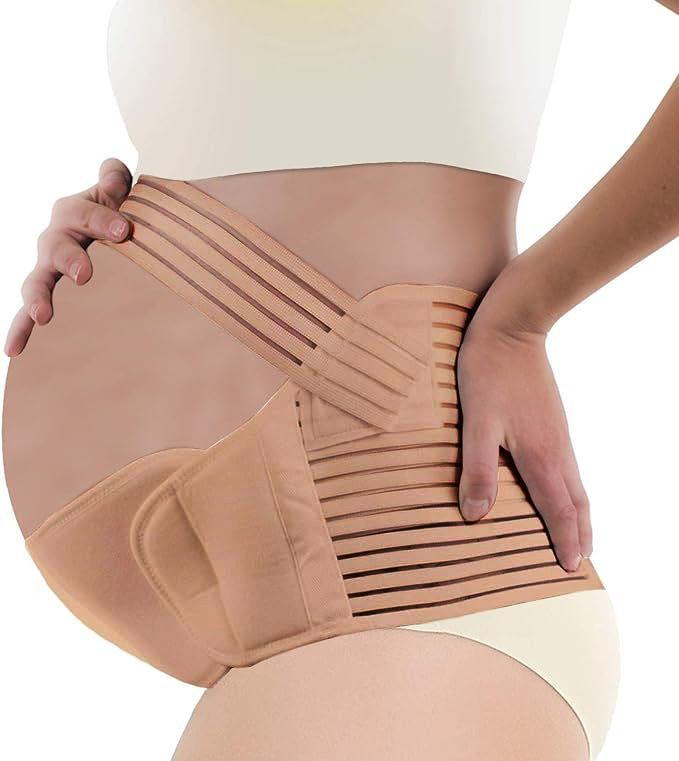 Breathable Adjustable Maternity Belly Band Waist Support Postpartum Wrap Prenatal Pregnancy Support Belt S