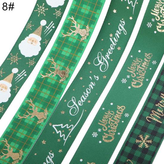 

5 ярдов Рождественская подарочная упаковка, украшения, ленты, подвески в виде рождественской елки