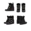 High Hidden Wedge Sneakers Rhinestone Star Studded Sole Casual Shoes Street Fashion Women Party