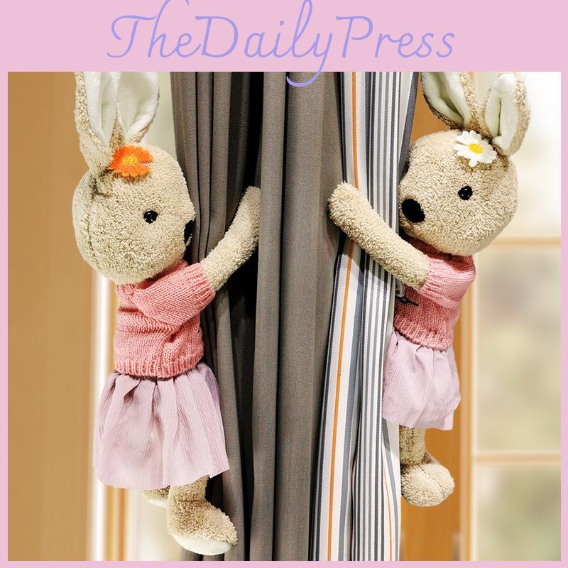 Bunny Curtain Daisy Tiebacks With Magnetic Clasp For Home Window Decor Tool