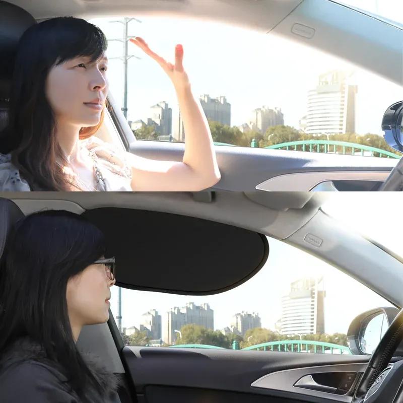 Summer Car Sun Visor Car Window Sun Shade Curtains Anti-Glare UV-Blocker Sun Protection Cover Electrostatic Adsorption