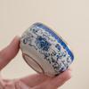 Chinese Style Ru Kiln Meditation Tea Cup Ceramic Blue Master Tea Cup Chinese Style Enamel High-grade Tea Cups