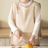 Waterproof Sleeveless Kitchen Apron - Oil-Proof, Hand-Wiping Vest-style Workwear for Cooking and Catering