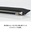 Tabarat [Limited Stock, Discontinued] Men's Genuine Leather Pencil Case, Made In Japan, Simple Slim Leather Pencil Case (Large - Taupe)